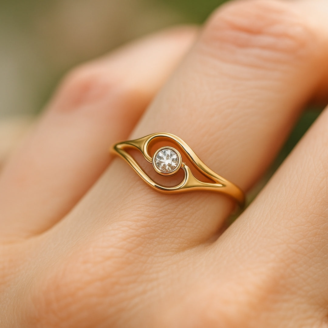 Beautiful Gold Ring with Unique Style