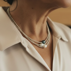 Delicate Artisan Pearl Necklace