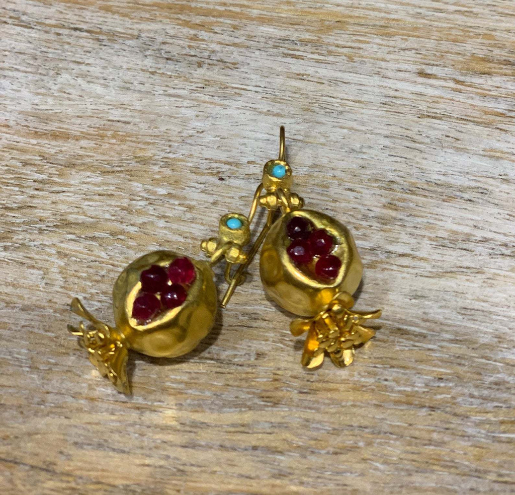 Delicate Artisan Gold Earring