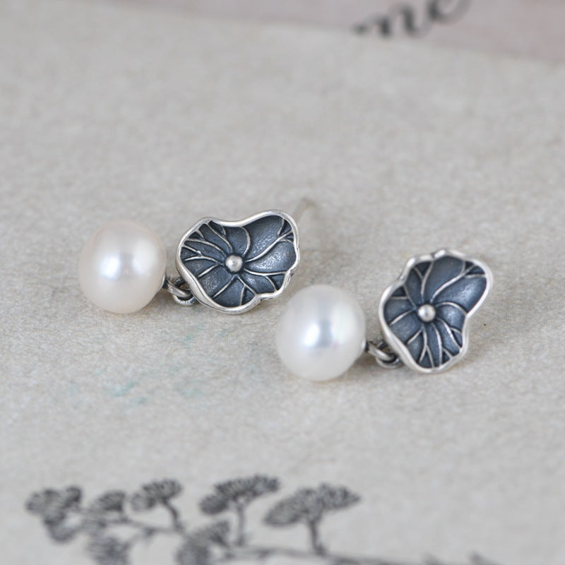 Vintage Handmade Silver Earring