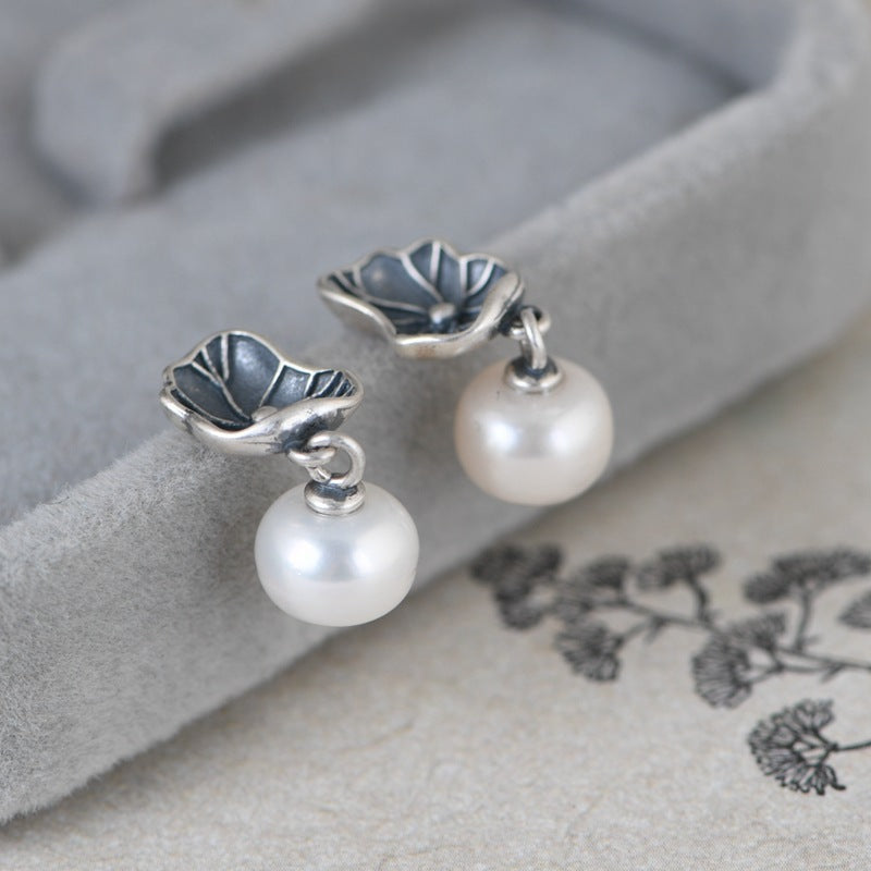 Vintage Handmade Silver Earring