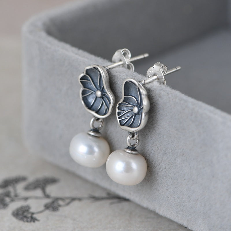 Vintage Handmade Silver Earring