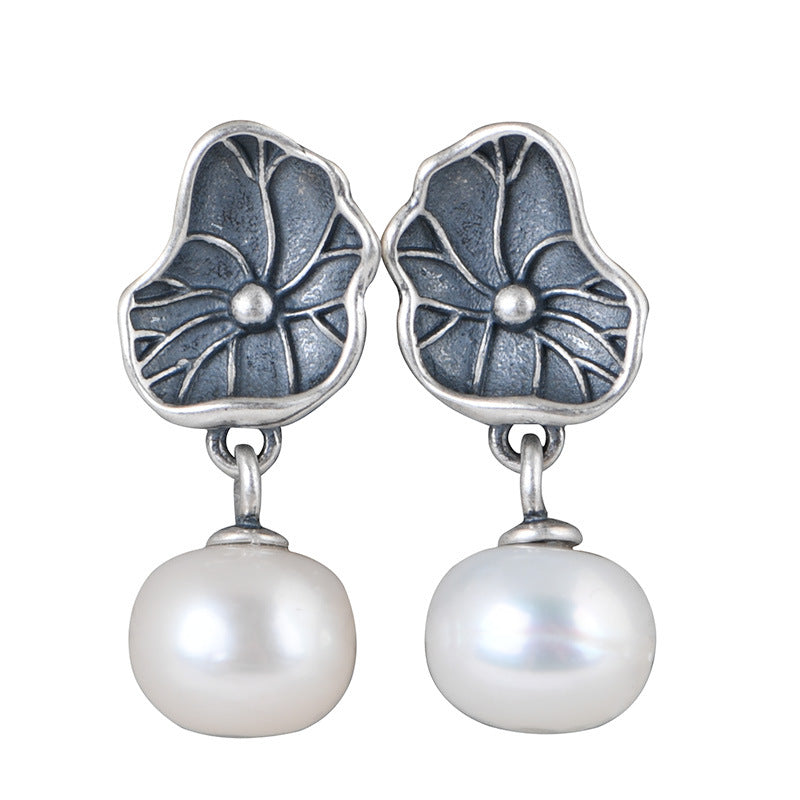 Vintage Handmade Silver Earring