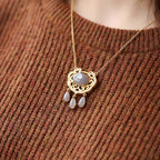 Vintage Handmade Gold Necklace