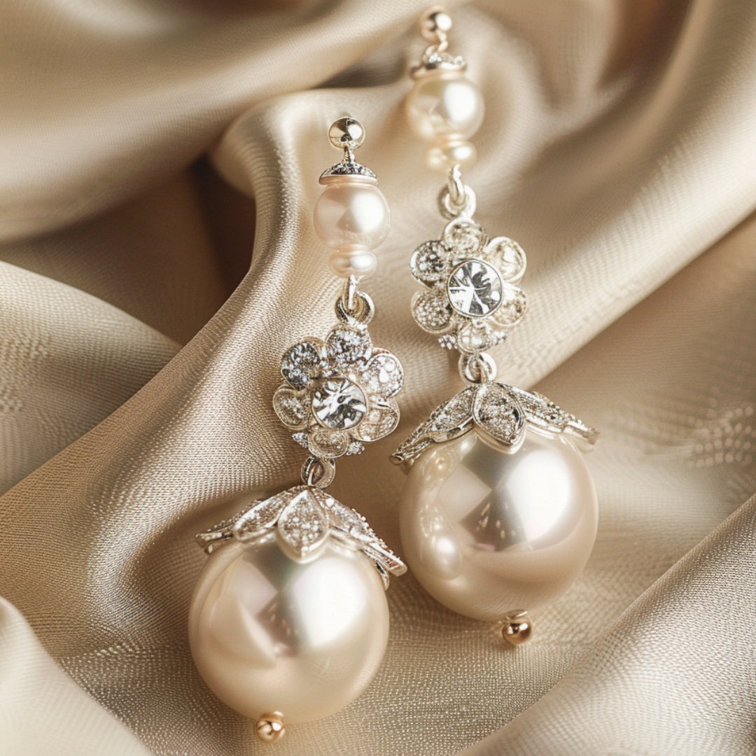 A Beautiful Pearl Earring with Unique Style