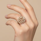 Delicate Artisan Pearl Ring