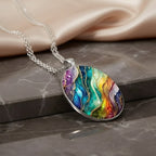 Colorful Round Stone Necklace