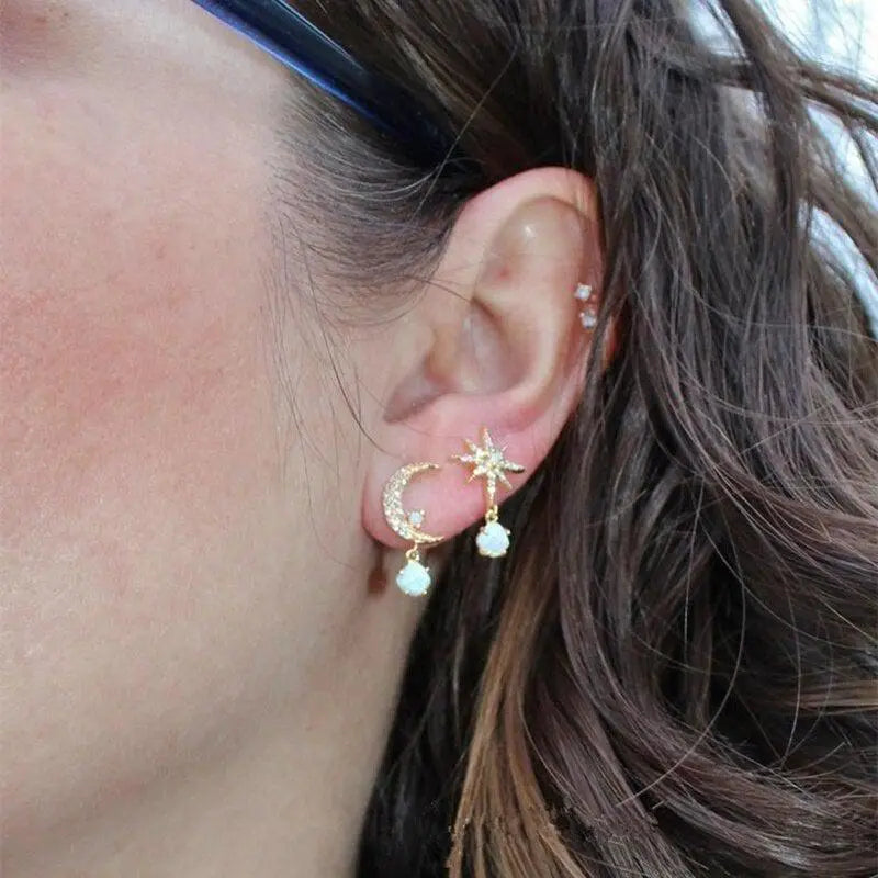 Delicate Artisan Gold Earring