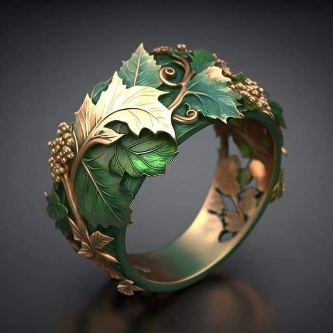 Delicate Artisan Gold Ring
