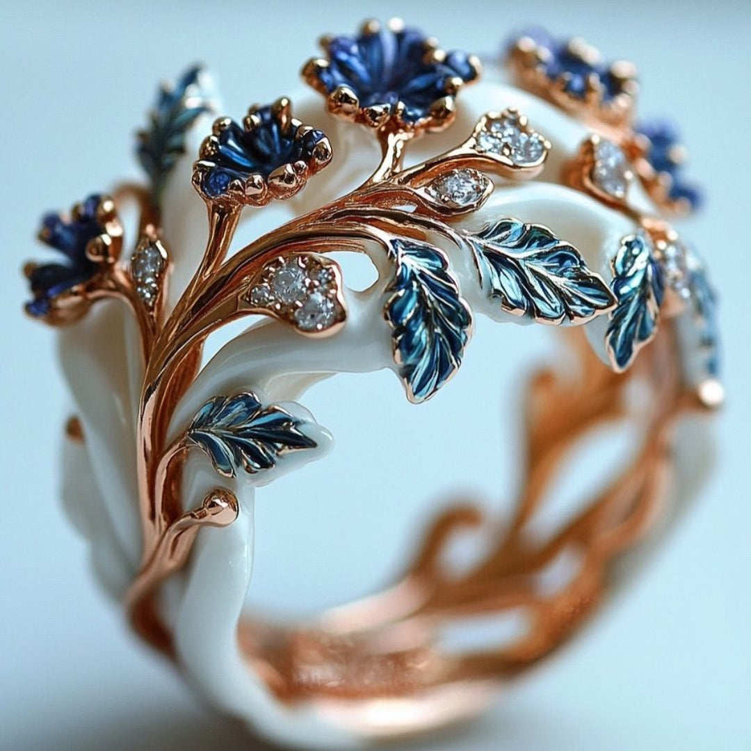 Delicate Artisan Gold Ring