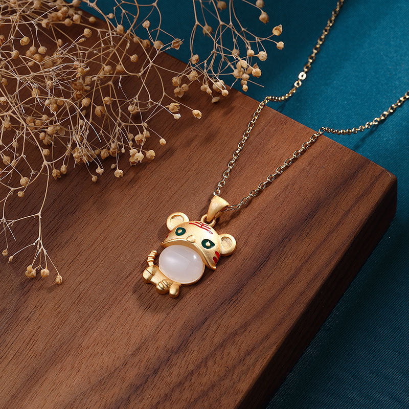 Vintage Handmade Gold Necklace