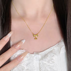 Vintage Handmade Gold Necklace