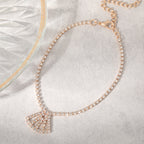 Vintage Handmade Gold Anklet