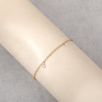 Vintage Handmade Gold Anklet