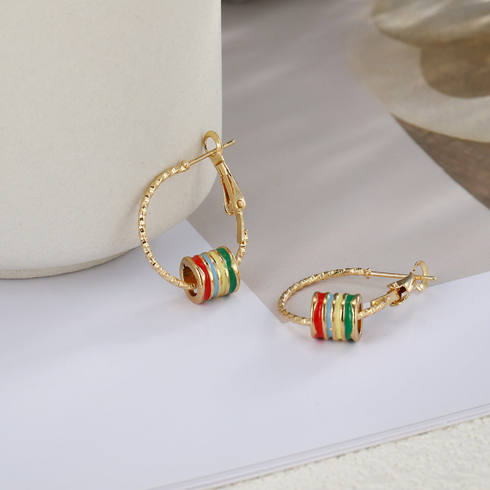 Vintage Handmade Gold Earring