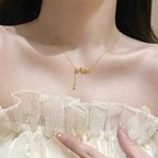 Vintage Handmade Gold Necklace