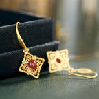 Vintage Handmade Gold Earring