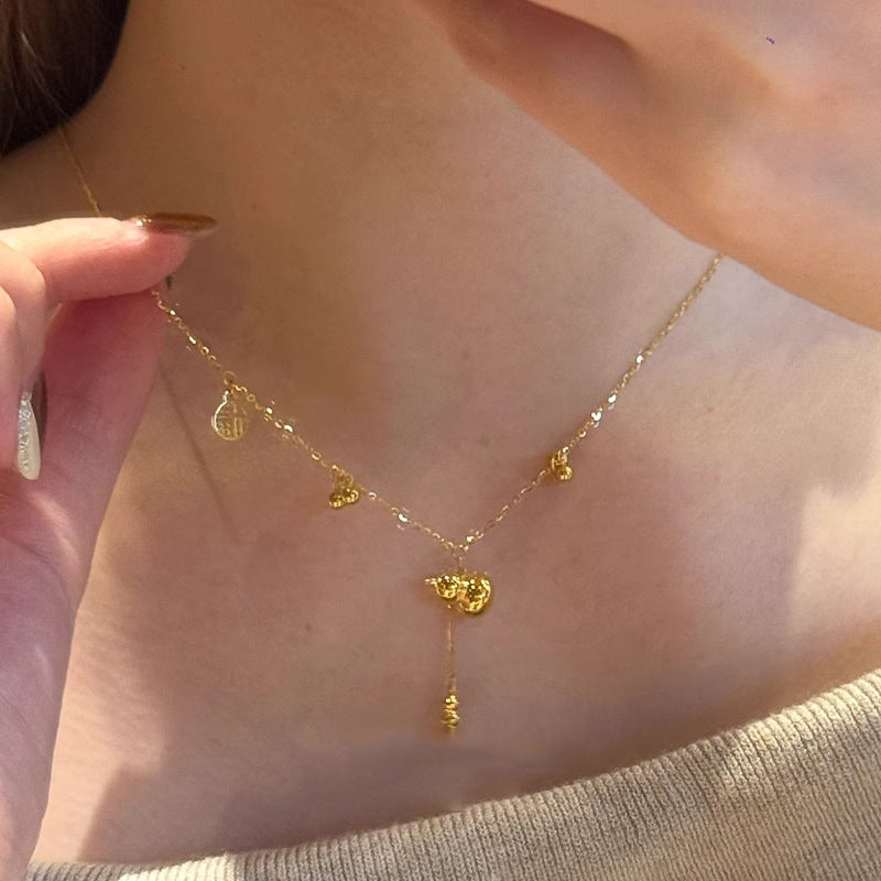 Vintage Handmade Gold Necklace