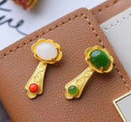 Vintage Handmade Gold Earring