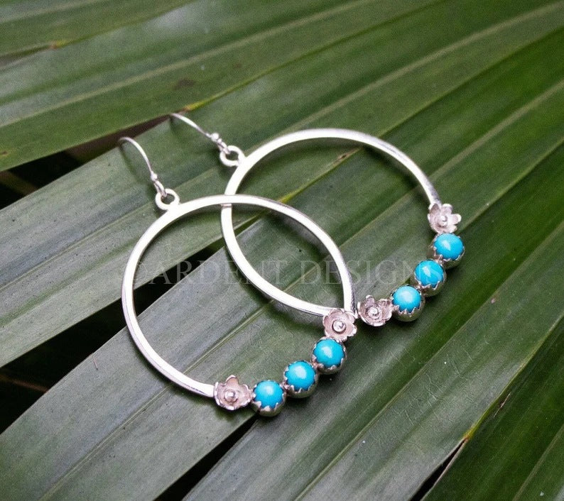 Vintage Handmade Silver Earring