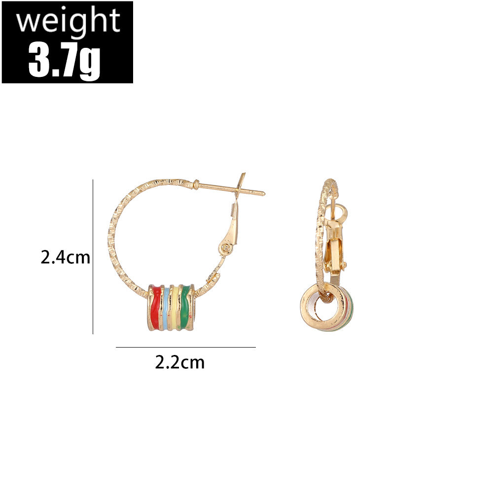 Vintage Handmade Gold Earring