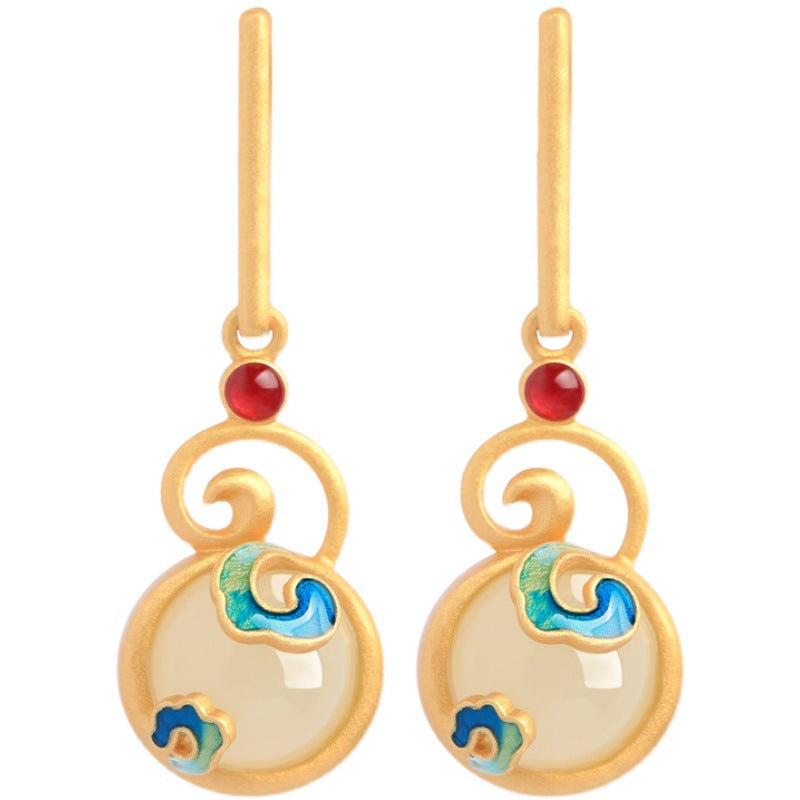 Vintage Handmade Gold Earring