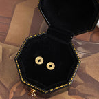 Vintage Handmade Gold Earring