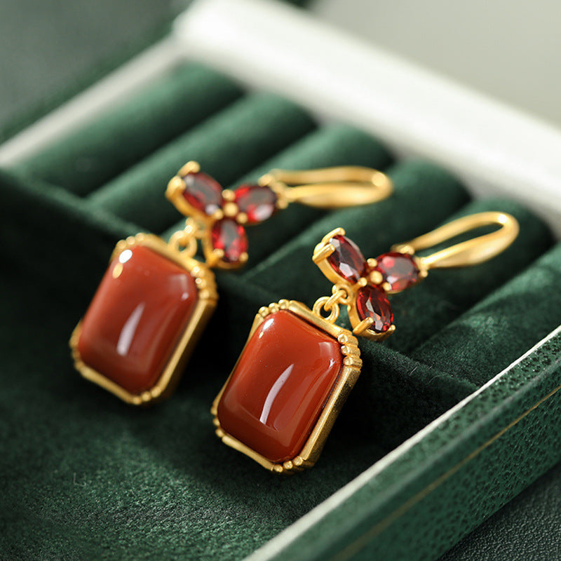 Vintage Handmade Gold Earring