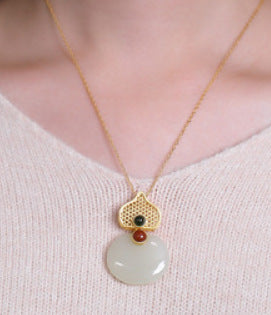 Vintage Handmade Gold Necklace