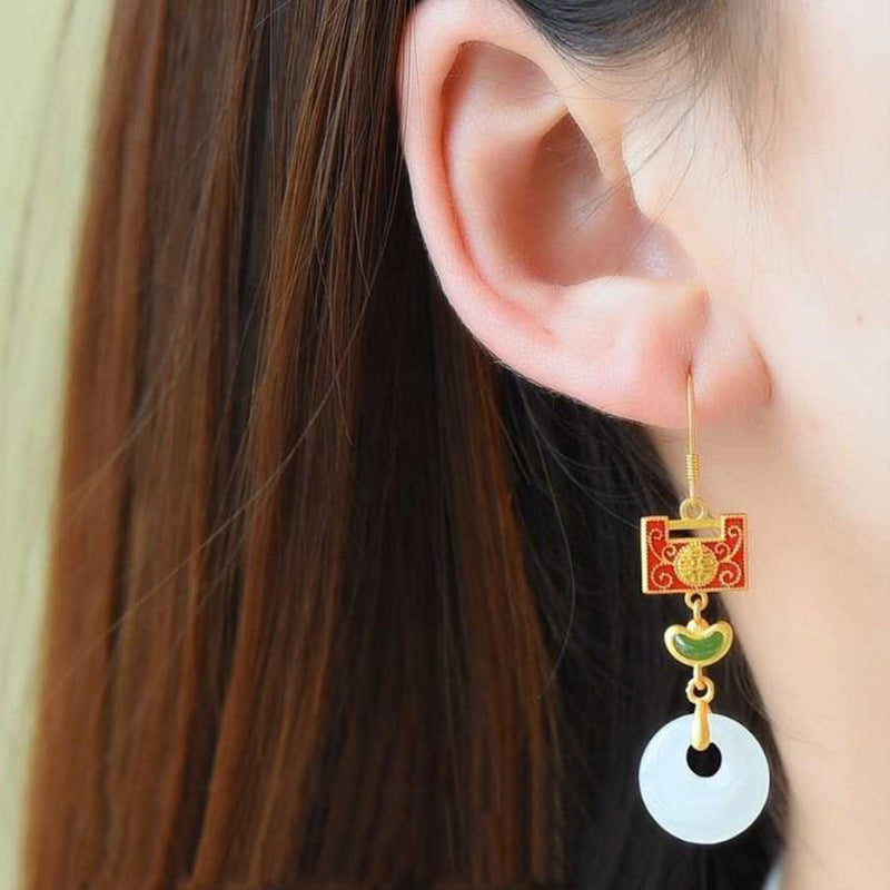 Vintage Handmade Gold Earring