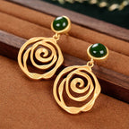 Vintage Handmade Gold Earring