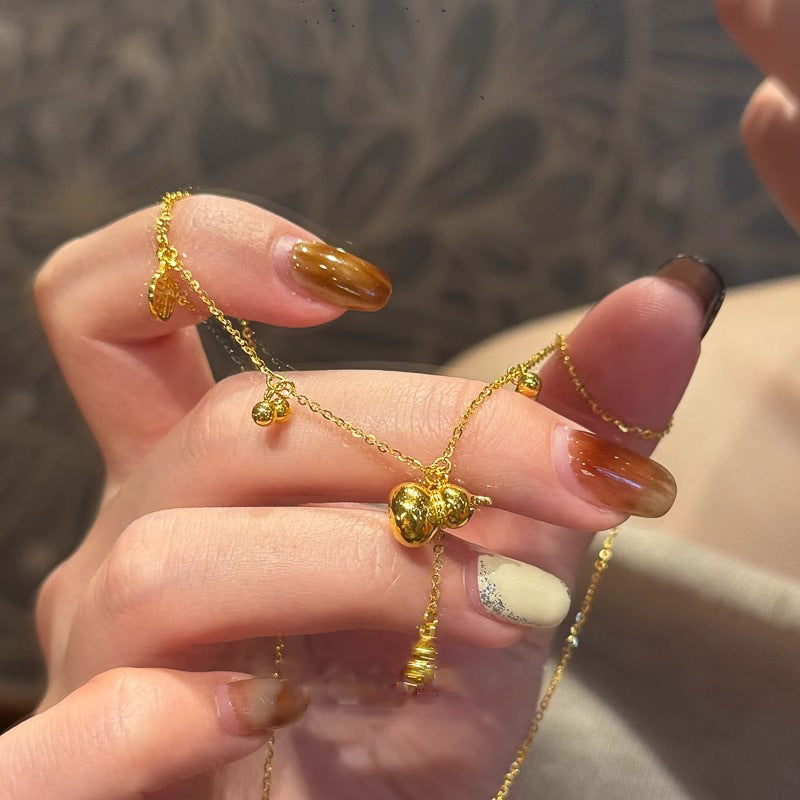 Vintage Handmade Gold Necklace