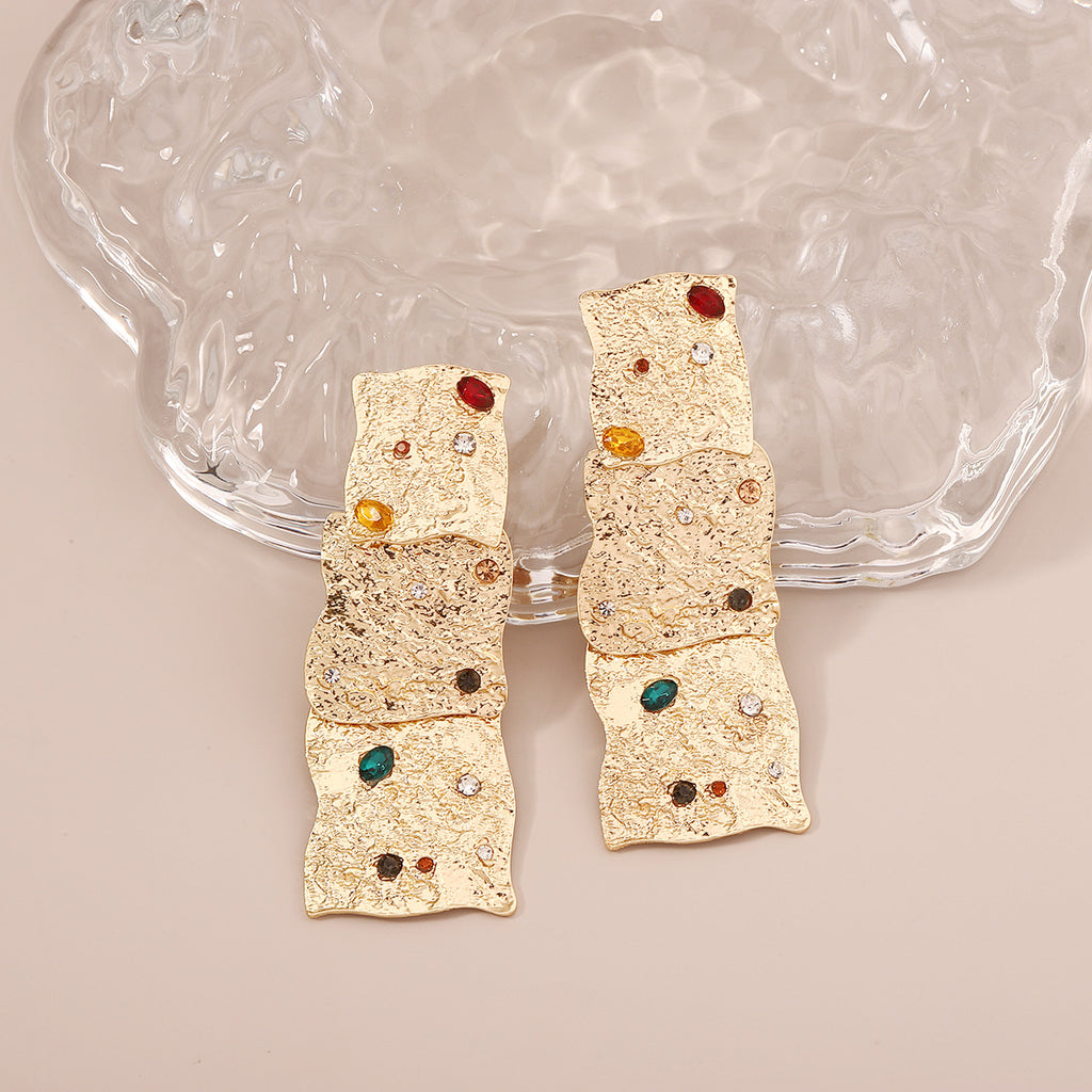 Vintage Handmade Gold Earring