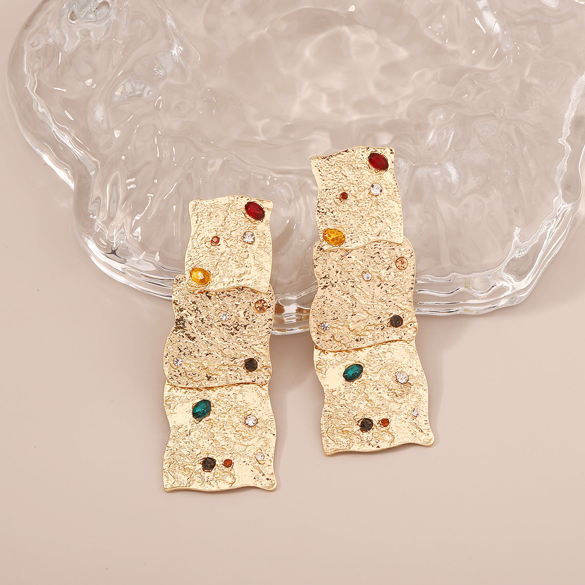 Vintage Handmade Gold Earring