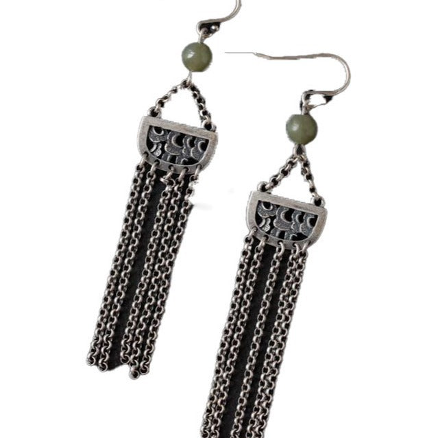 Vintage Handmade Silver Earring