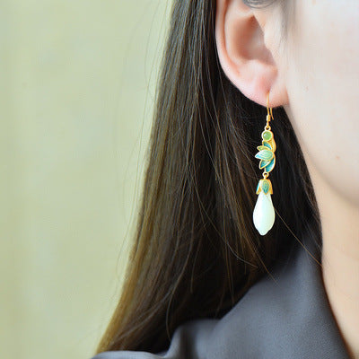 Vintage Handmade Gold Earring