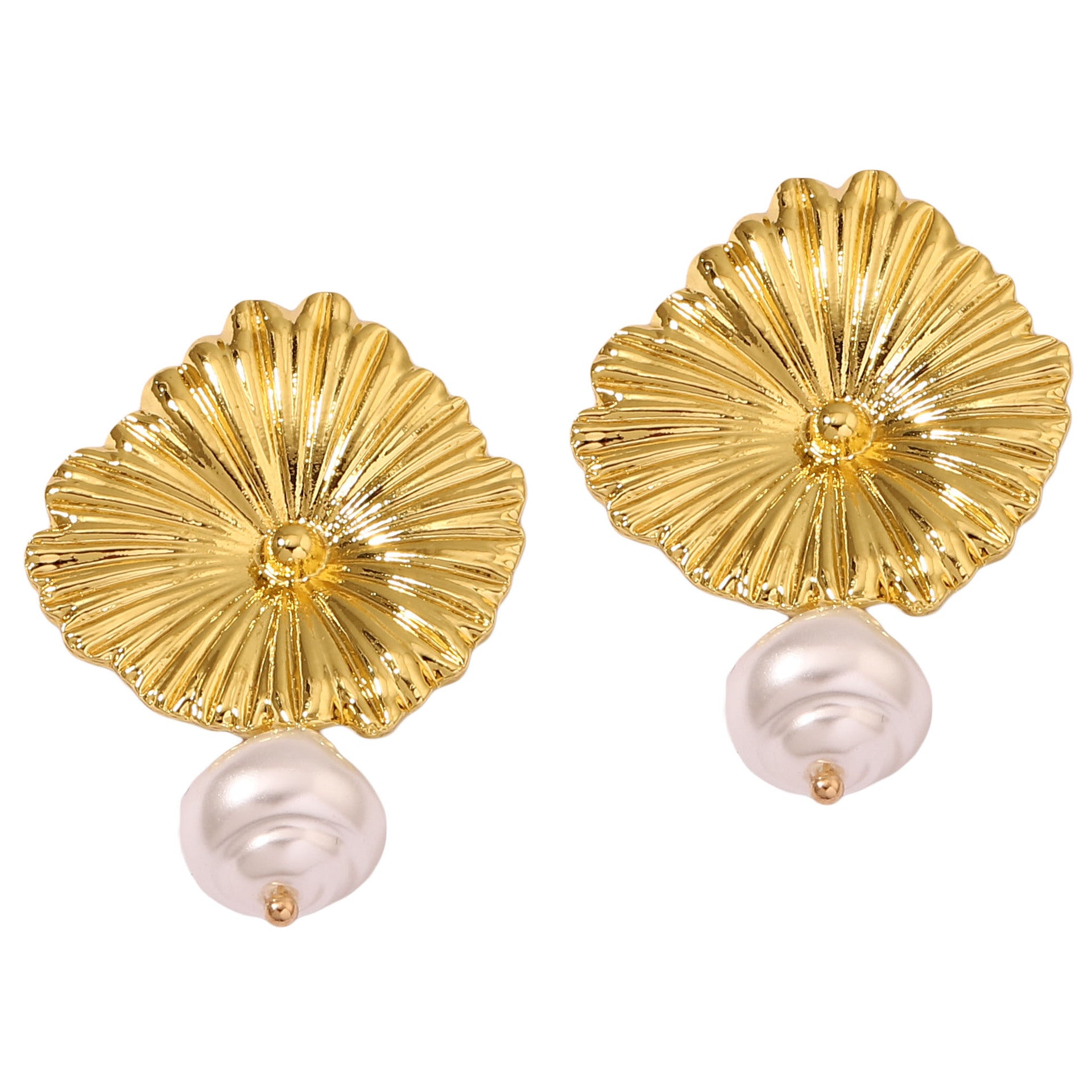 Vintage Handmade Gold Earring