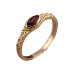 A Delicate Artisan Gold Ring