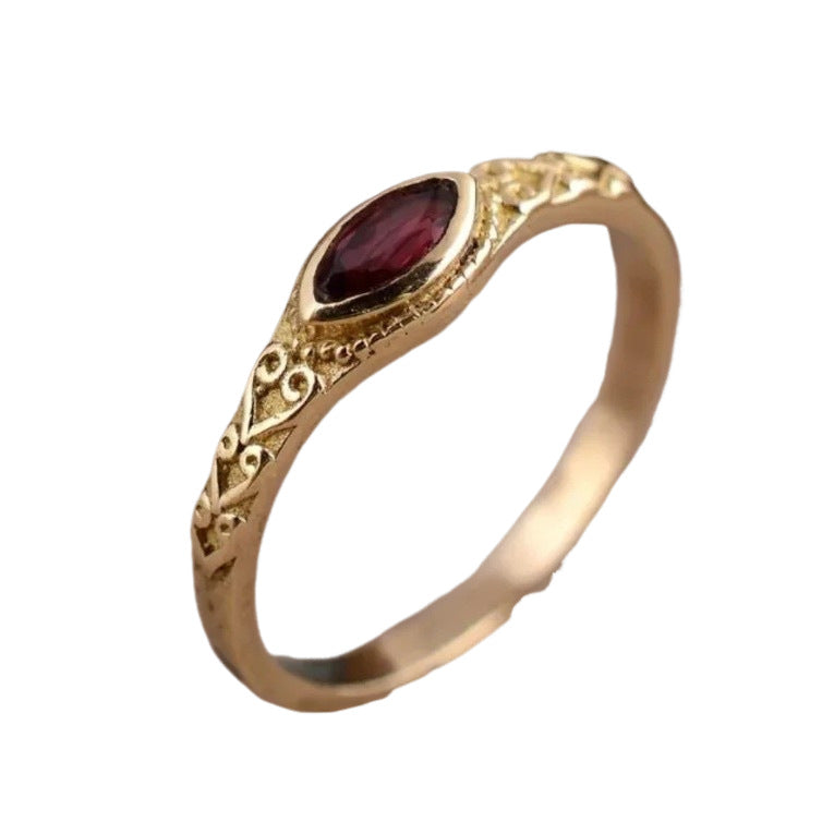 A Delicate Artisan Gold Ring