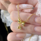 Vintage Handmade Gold Necklace