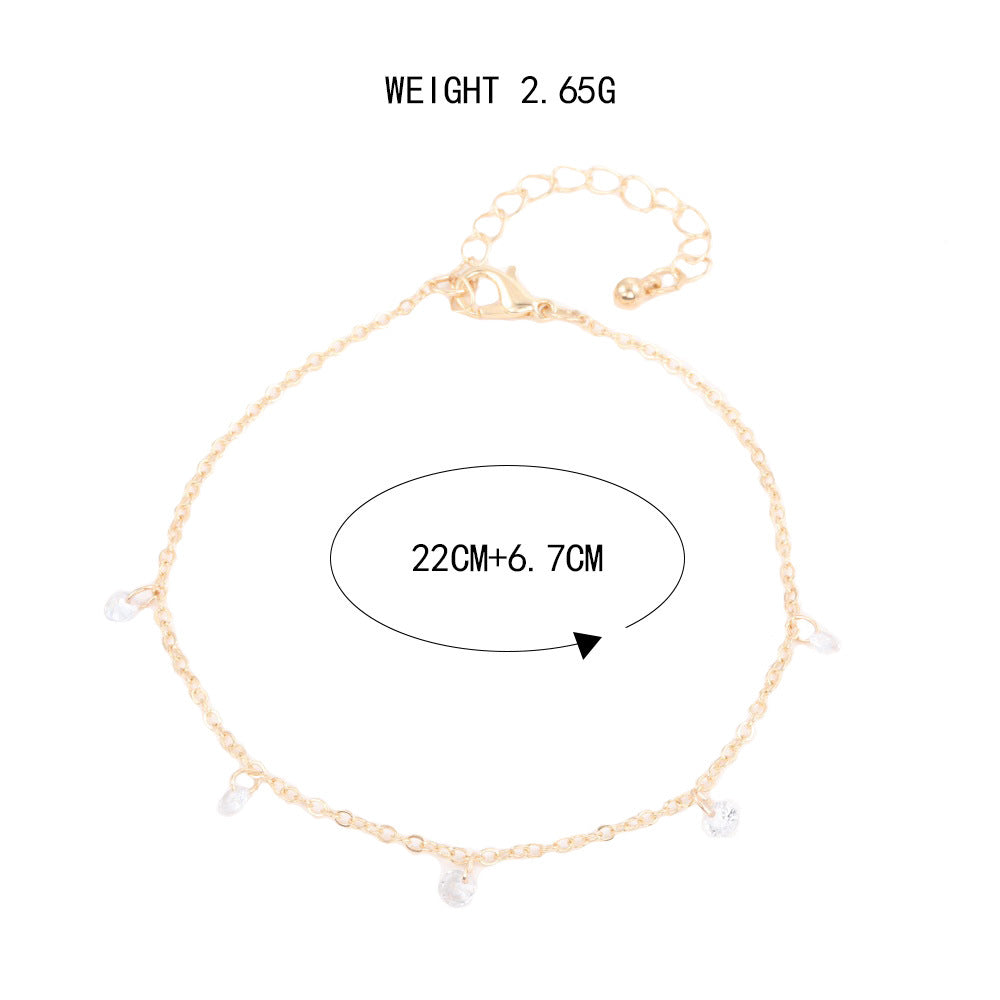 Vintage Handmade Gold Anklet