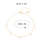 Vintage Handmade Gold Anklet