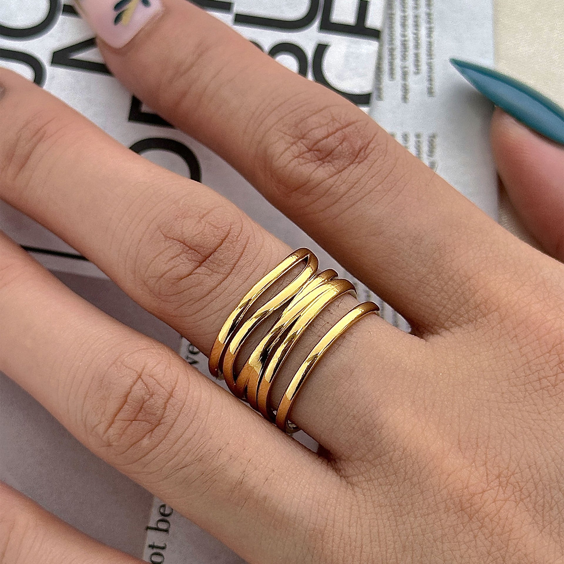 Beautiful Gold Ring with Unique Style
