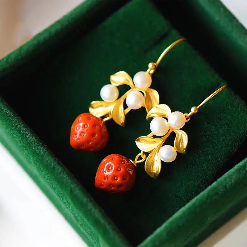 Vintage Handmade Gold Earring