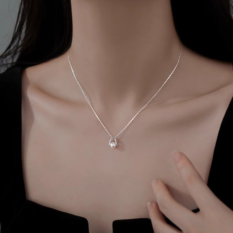 Vintage Handmade Pearl Necklace