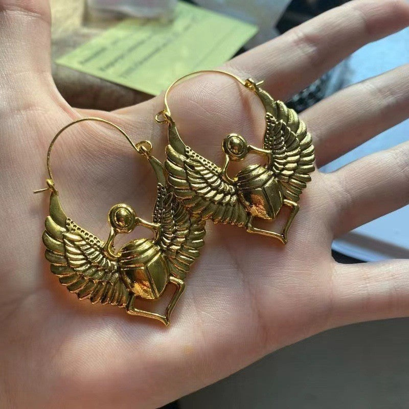 Delicate Artisan Gold Earring