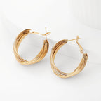 Vintage Handmade Gold Earring