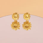 Vintage Handmade Gold Earring