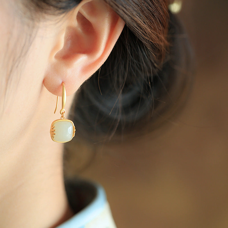 Vintage Handmade Gold Earring