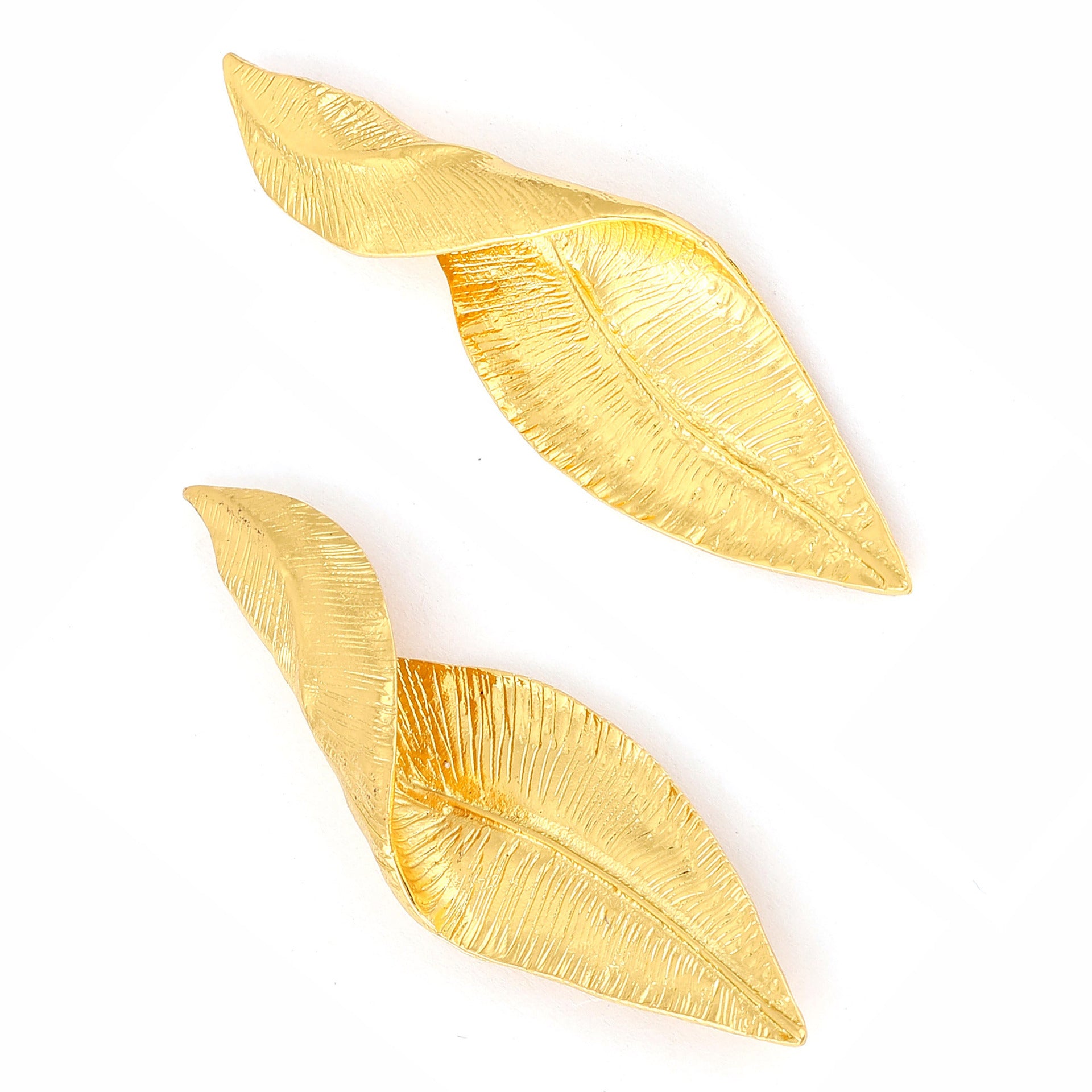 Vintage Handmade Gold Earring